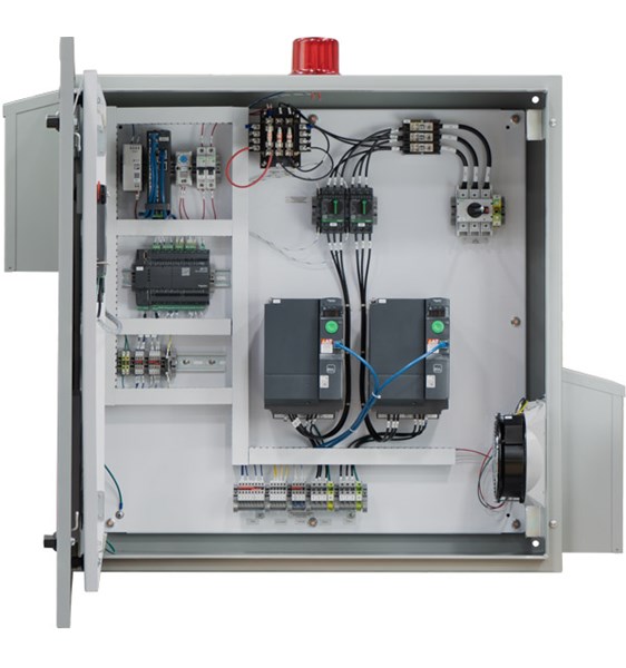 Parabola® VFD Control Panel – Level and Constant Pressure Applications Inside Photo